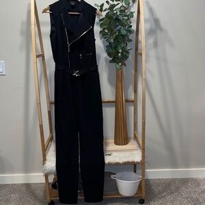 Marciano Black Zippered Jumpsuit